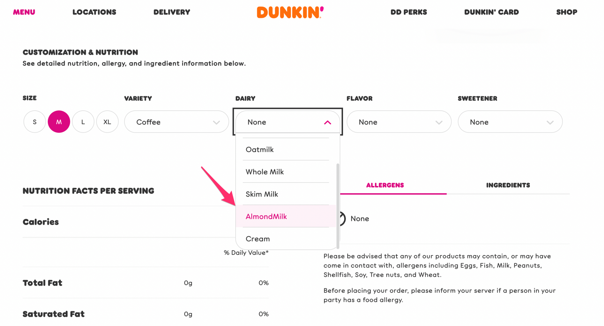 What Almond Milk Does Dunkin Use? (Almond Breeze) Milk Pick