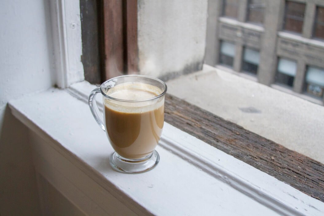 steam coffee latte froth milk coffee shop
