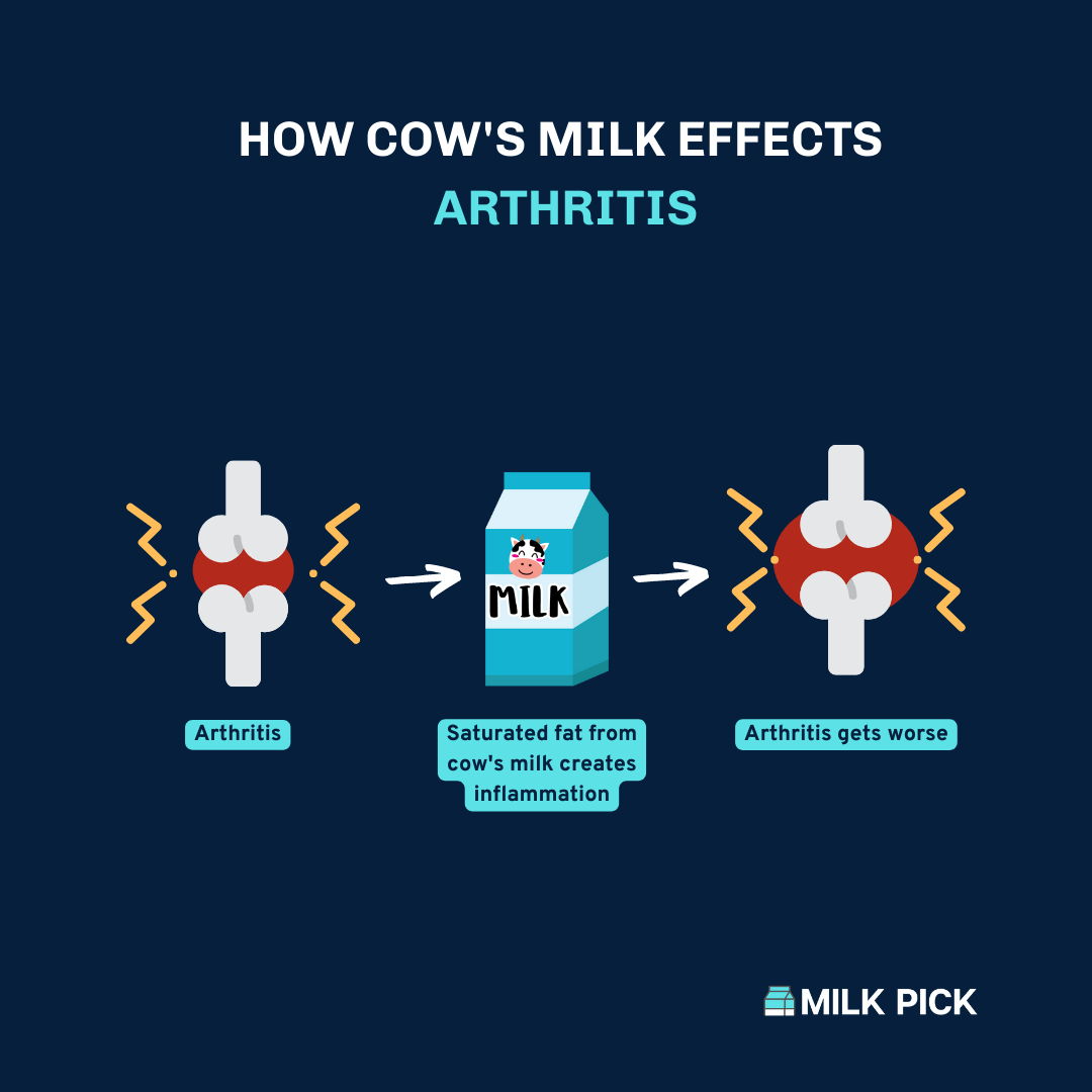 how cow milk effects arthritis
