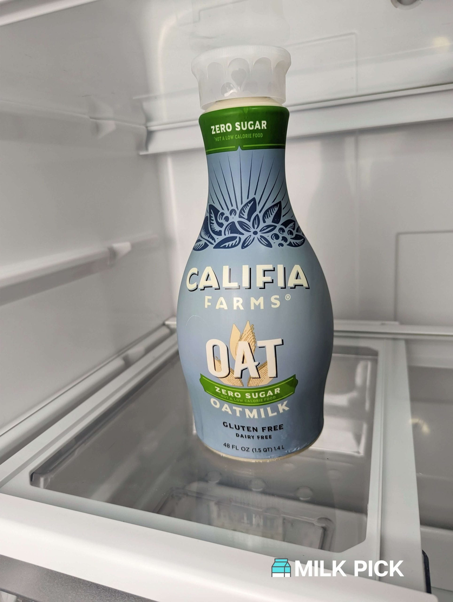 califia farms oat milk in refrigerator