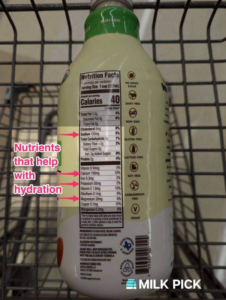 Is Almond Milk Good for Hydration? (Electrolytes!) Milk Pick