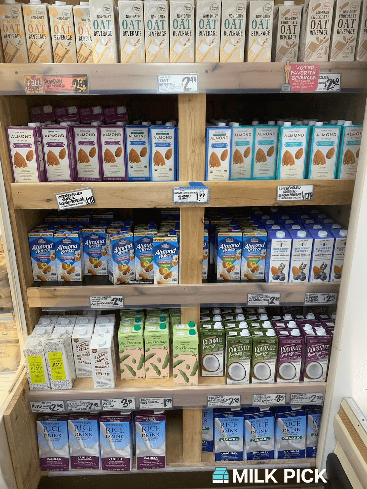 trader joes shelf stable milk section