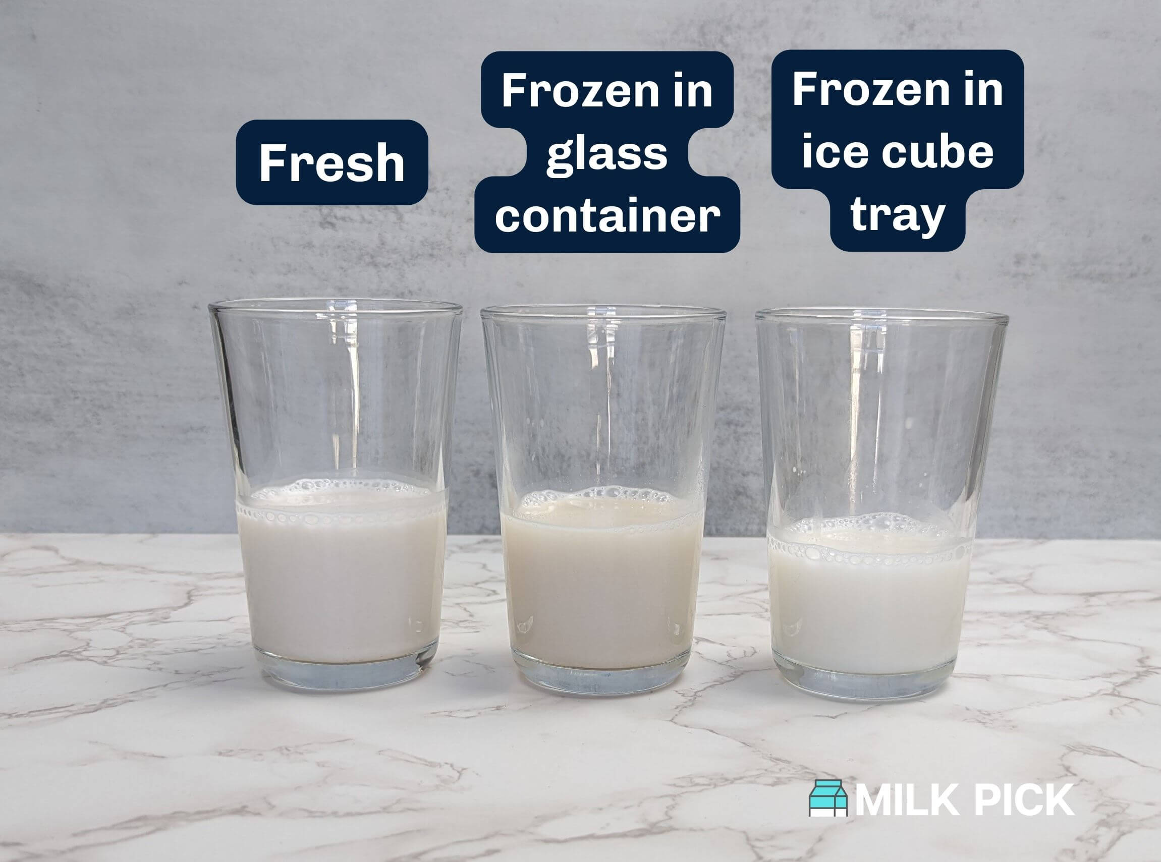 fresh versus frozen almond milk comparison