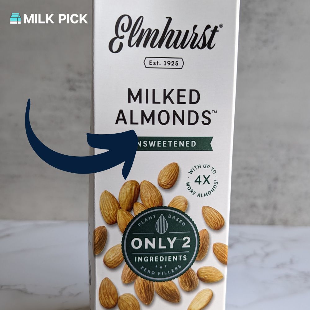 elmhurst 1925 milked almonds label