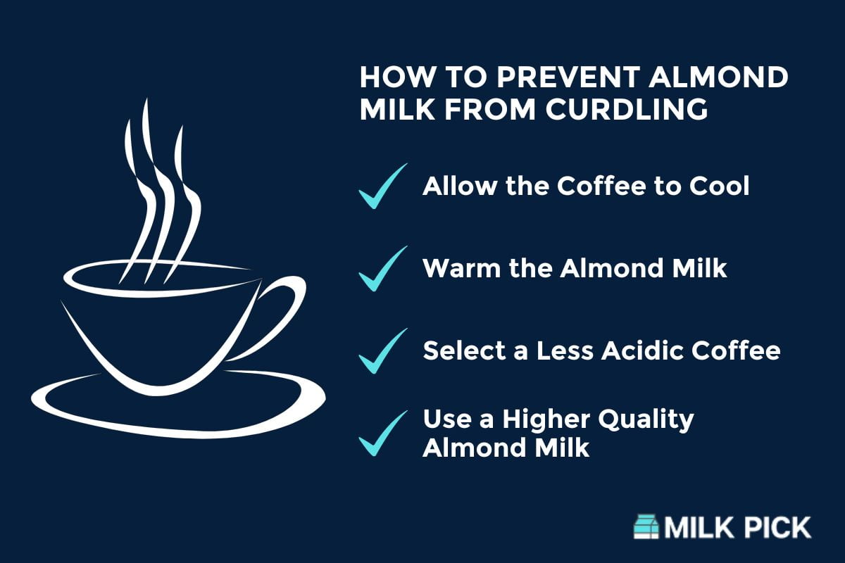 how to prevent almond milk from curdling