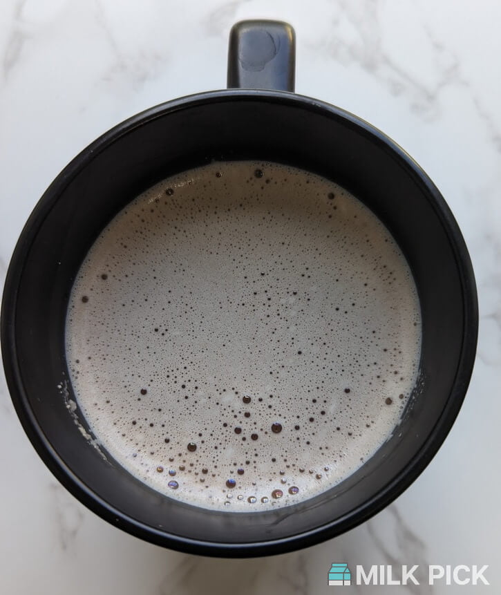 nutr plant based hot chocolate in mug