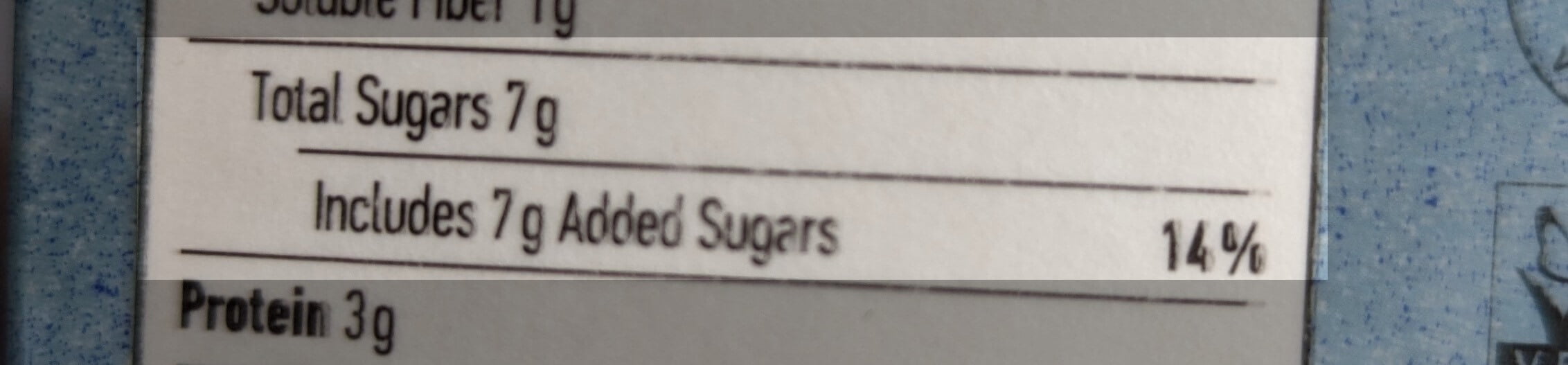oatly includes 7g added sugar