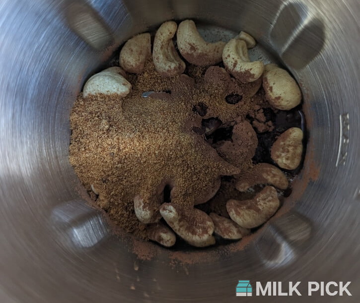 plant based hot chocolate ingredients inside nutr