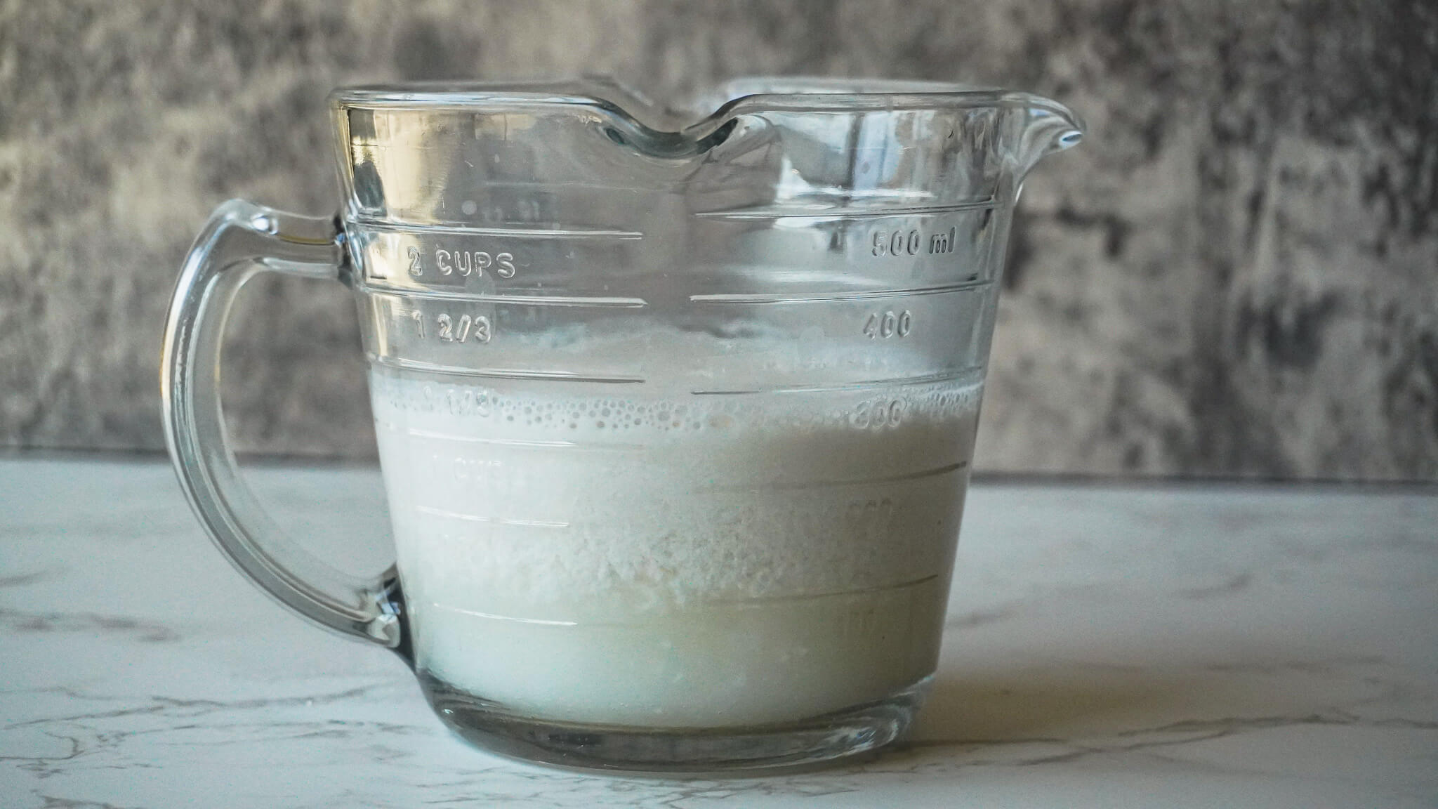 vegan buttermilk made with almond milk