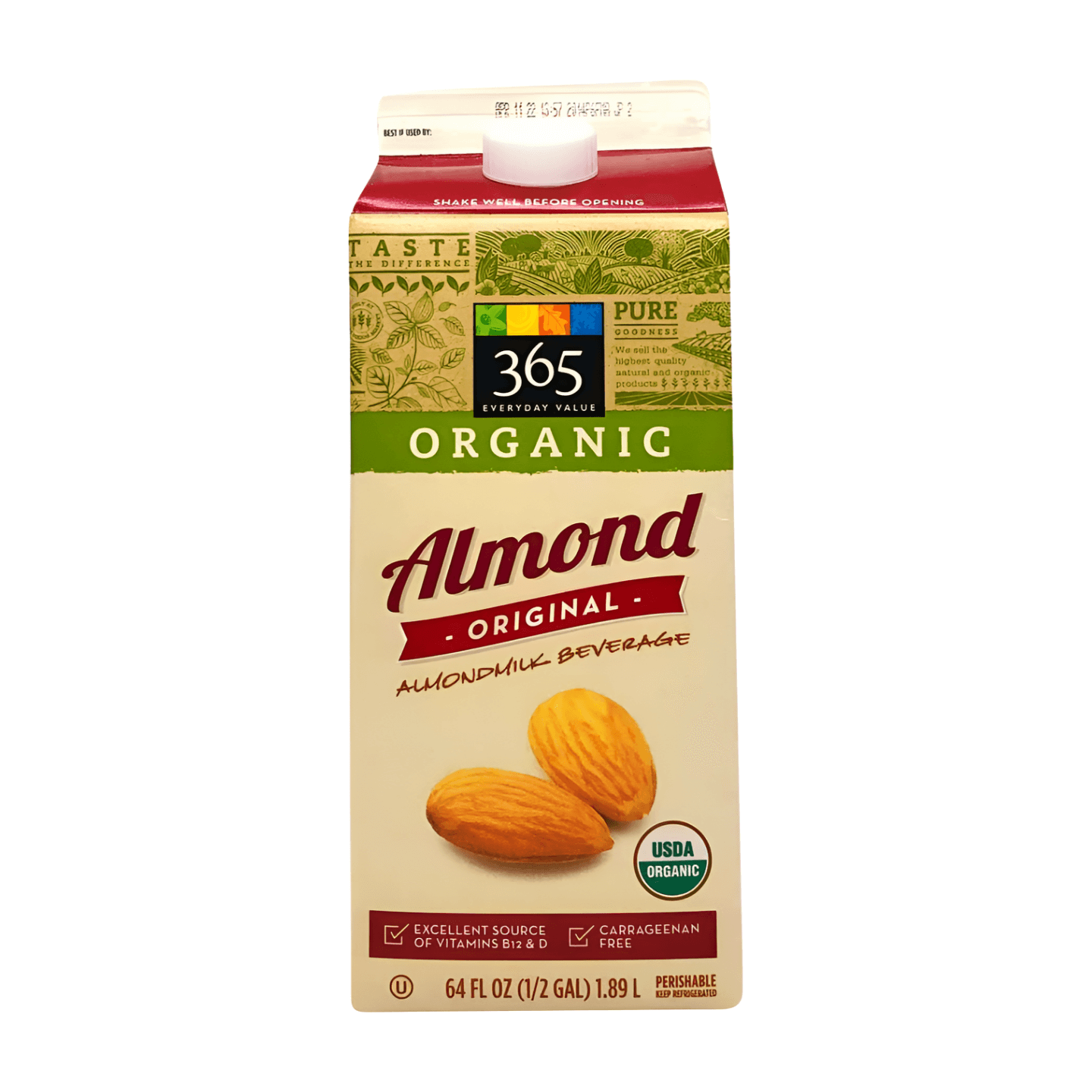 365 By Wholefoods Organic Original Almondmilk