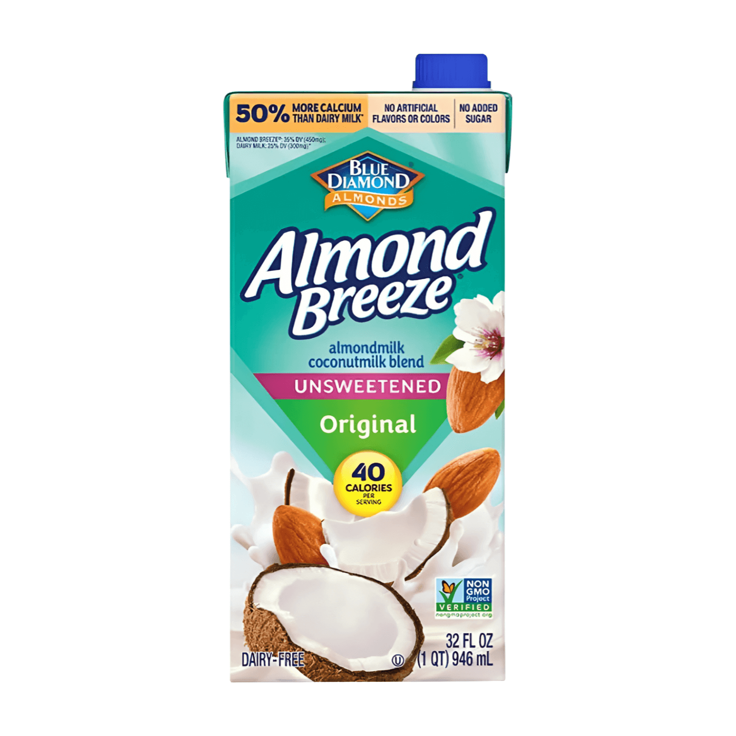 Almond Breeze Shelf Stable Coconut Unsweetened Original Almondmilk