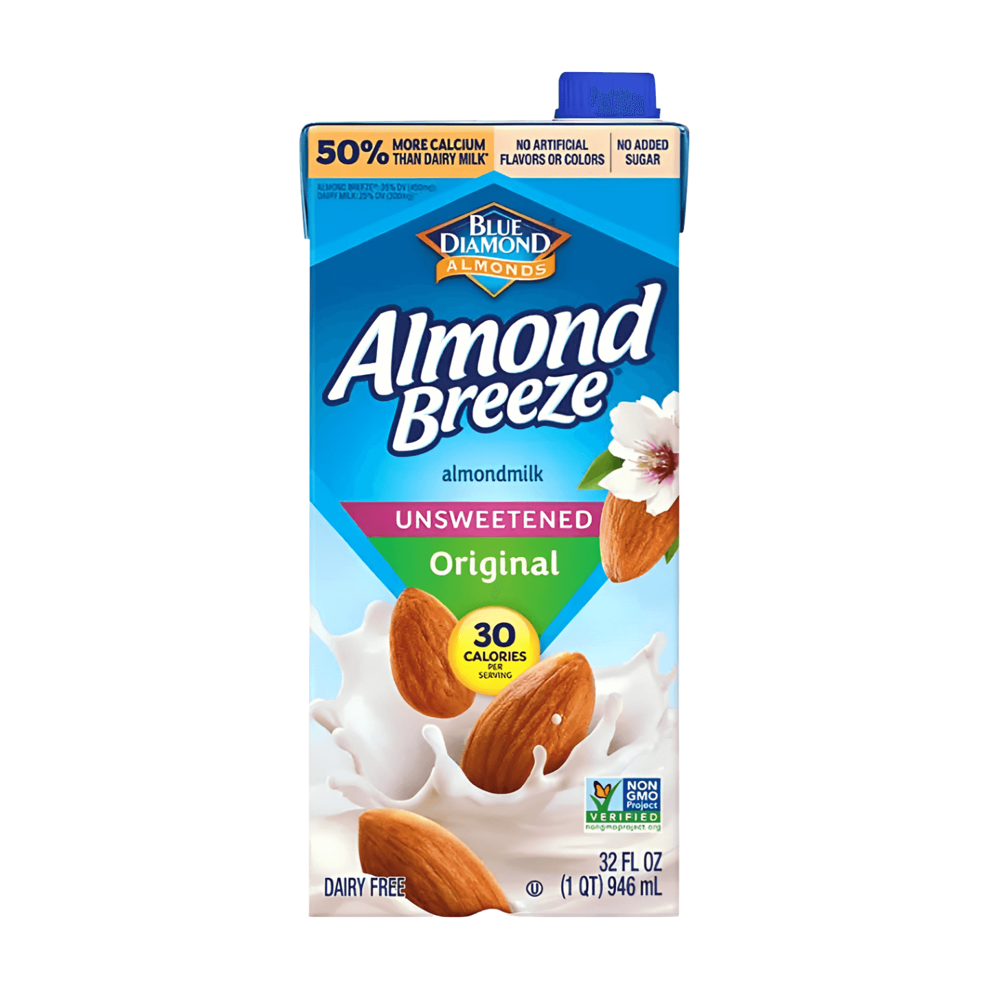 Almond Breeze Shelf Stable Unsweetened Original Almondmilk