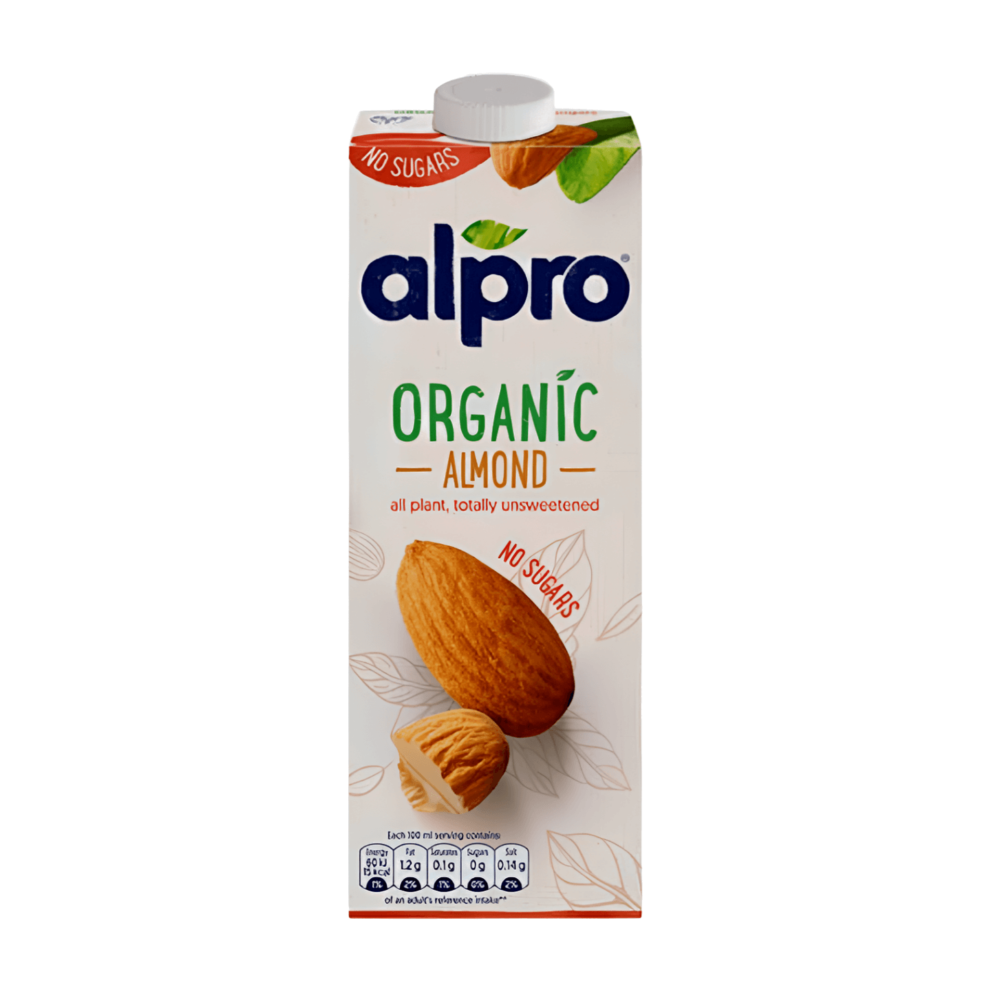 Alpro Organic Almond No Sugars