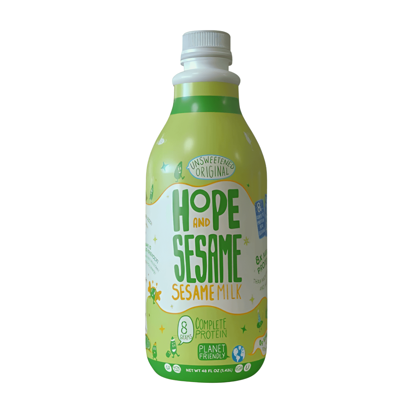 Hope And Sesame Refrigerated Unsweetened Original Sesamemilk
