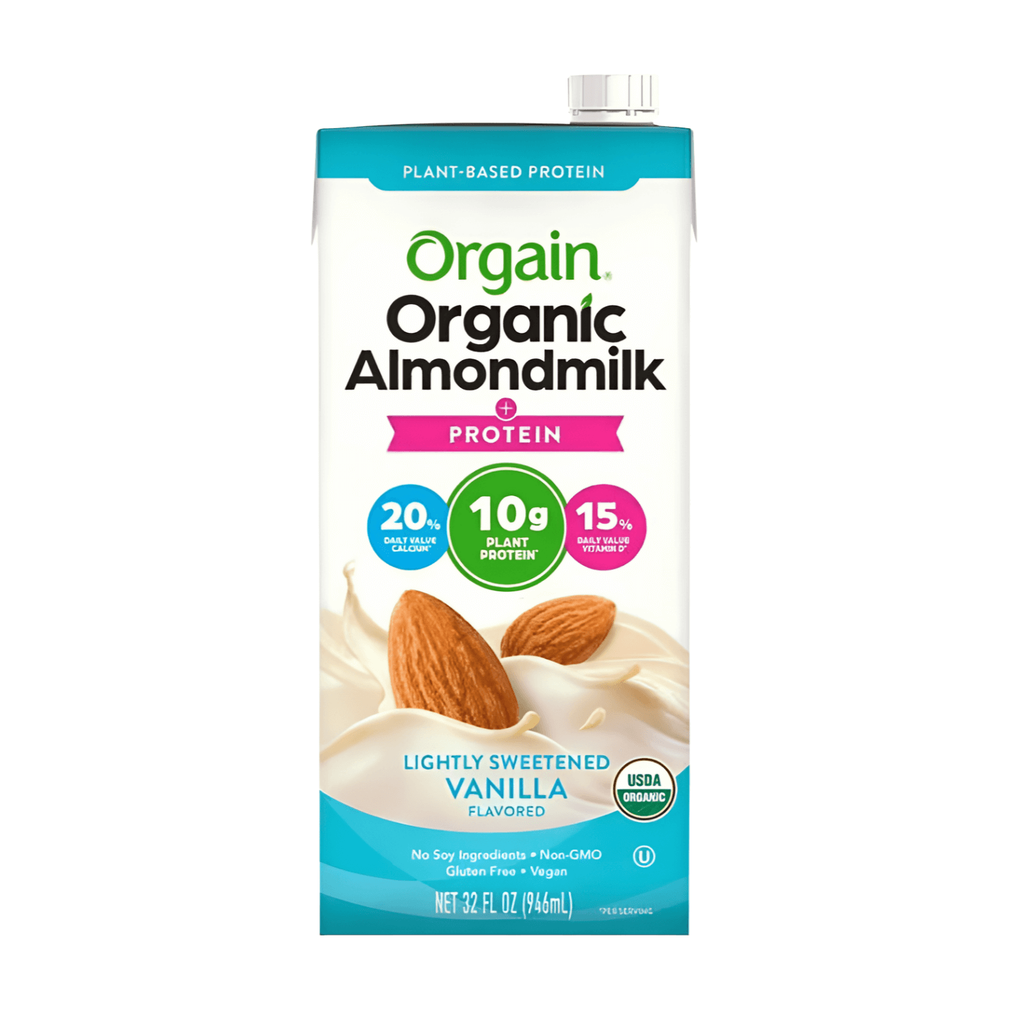 Orgain Organic Protein Almond Milk Lightly Sweetened Vanilla