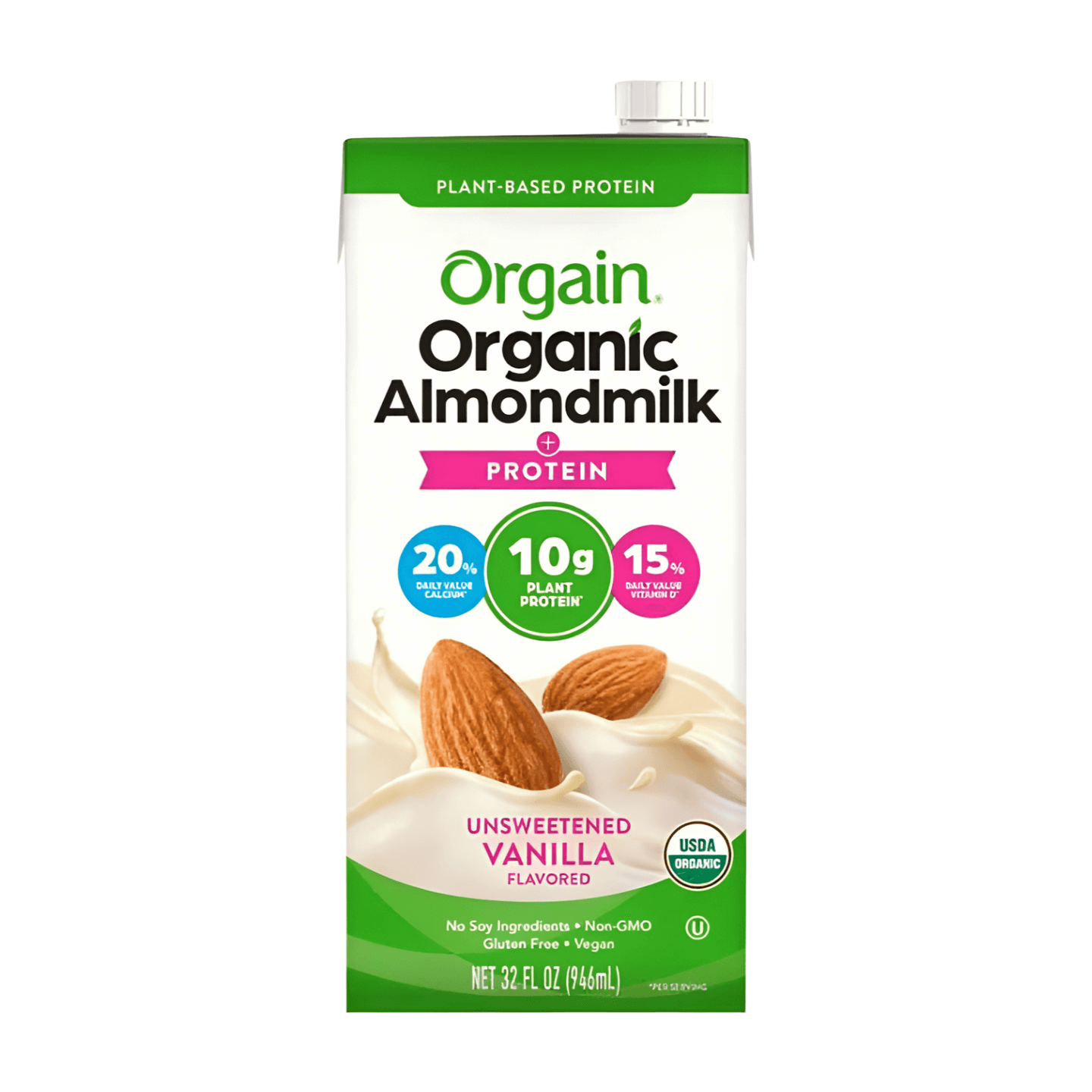 Orgain Organic Protein Almond Milk Unsweetened Vanilla