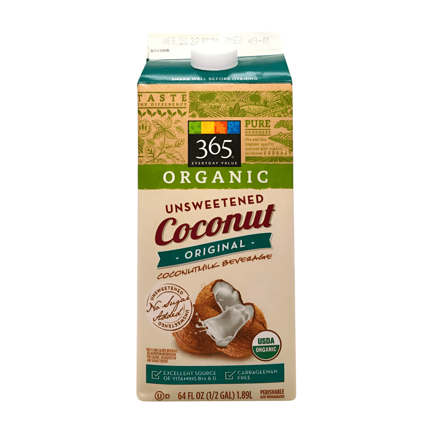 Wholefoods 365 Organic Unsweetened Coconut Milk