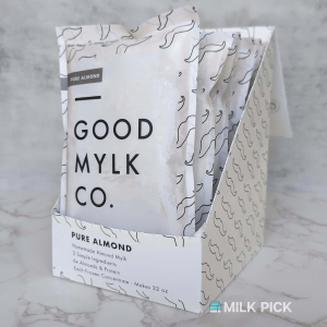 goodmylk almond milk in display box