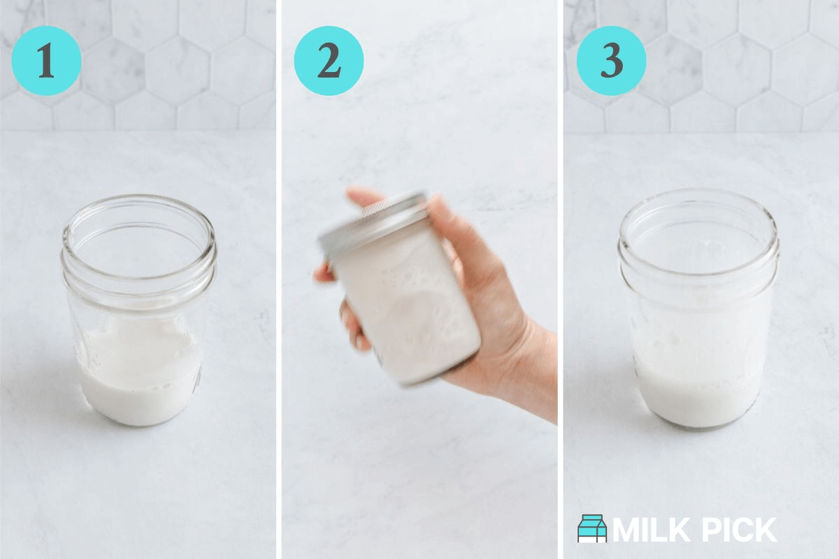 How to Froth Oat Milk in a Jar