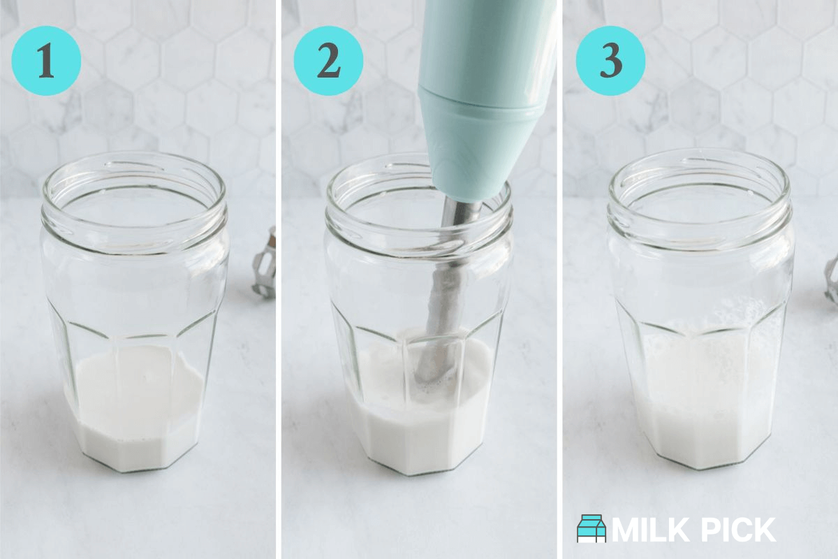 How to Froth Oat Milk with an Immersion Blender