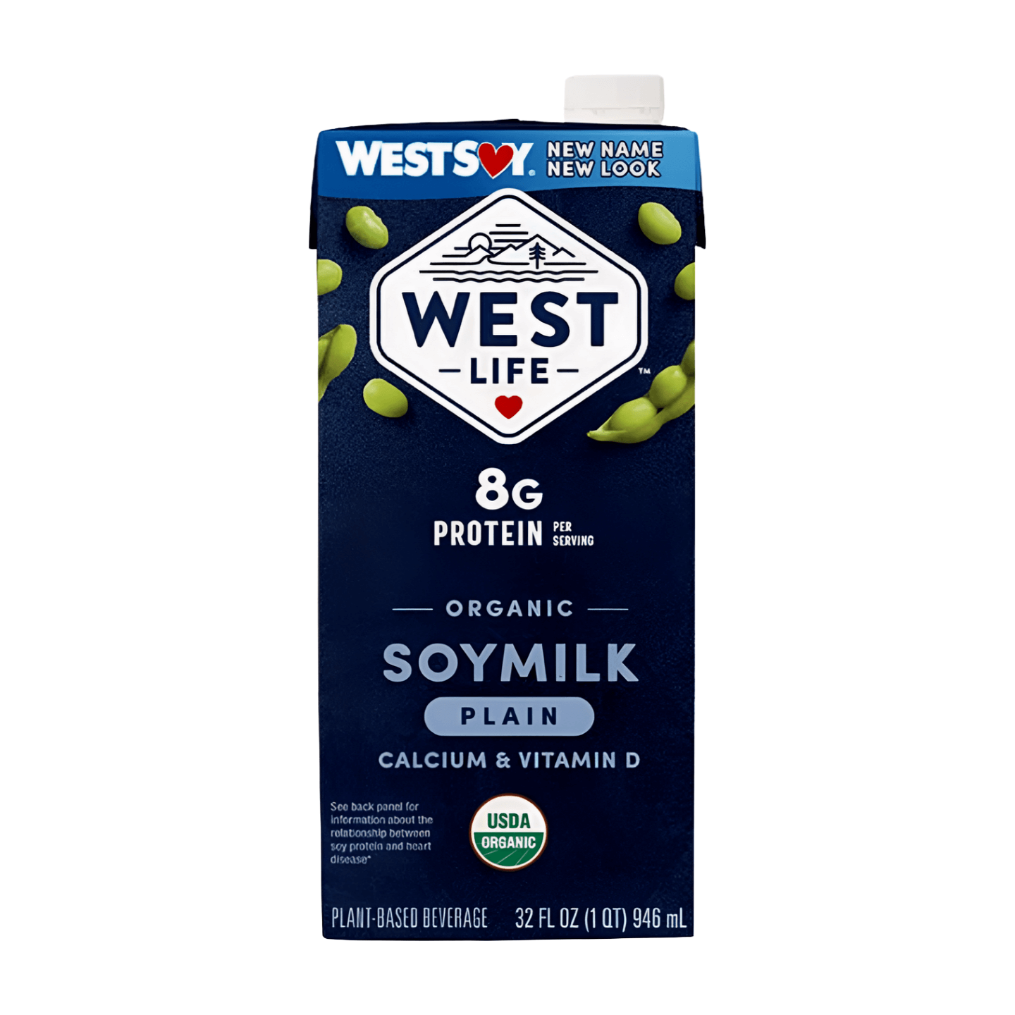 West Life Organic Soymilk Plain With Calcium And Vitamin D
