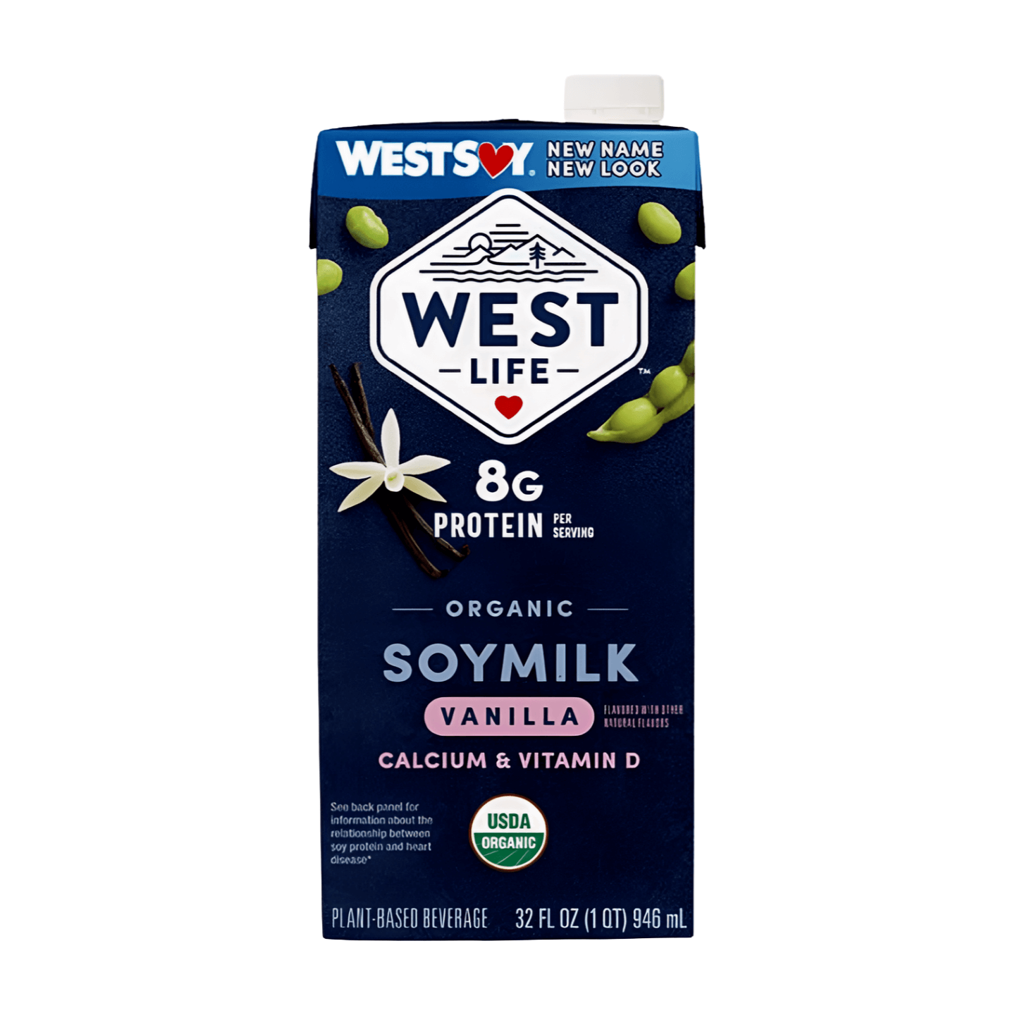 West Life Organic Soymilk Vanilla With Calcium And Vitamin D