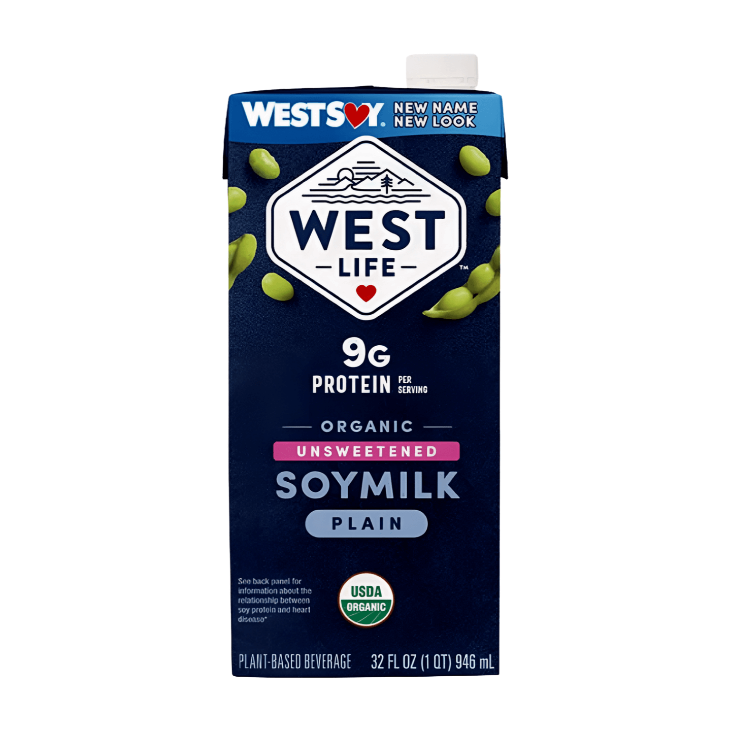 West Life Organic Unsweetened Soymilk Plain