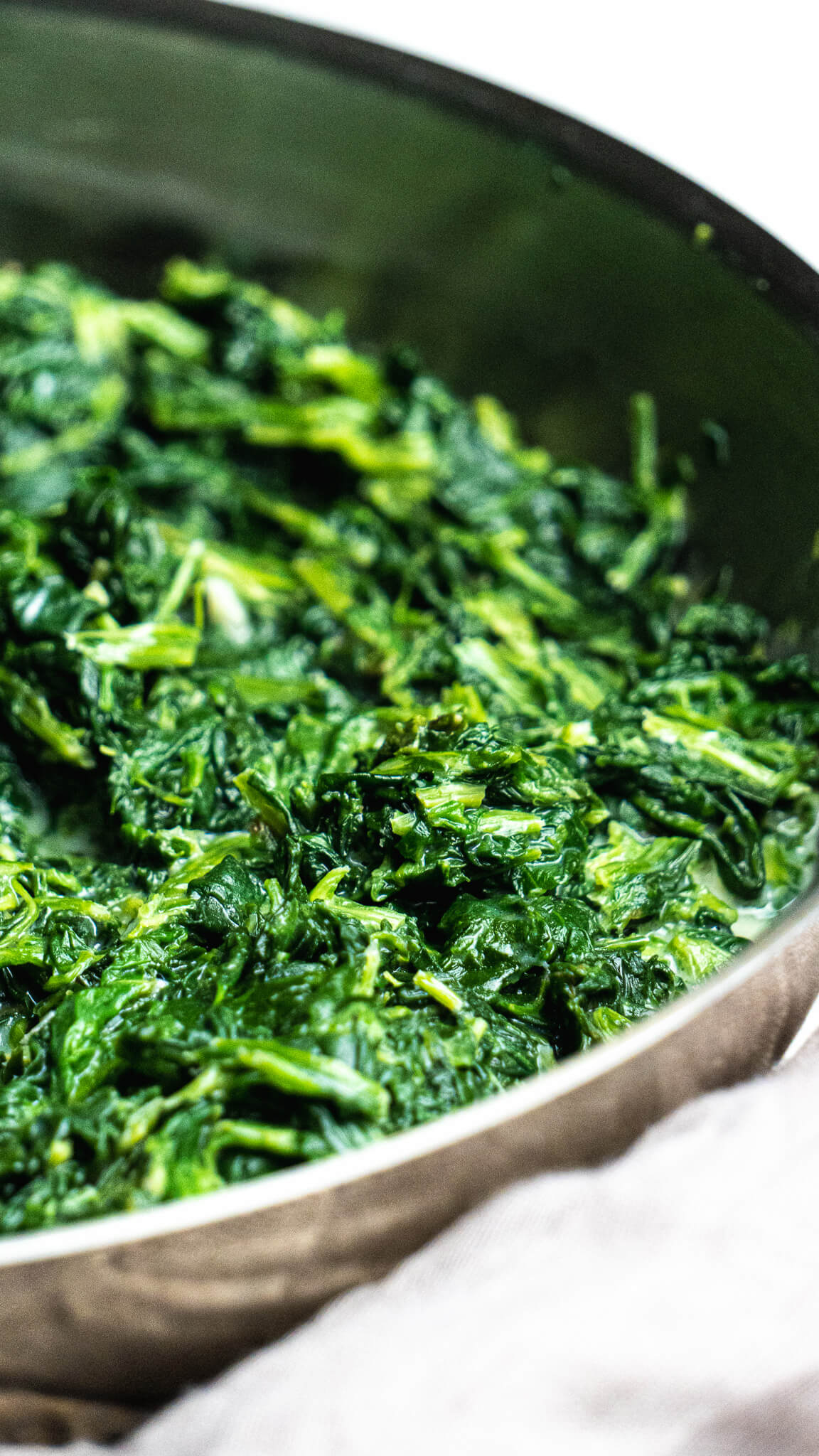 non-dairy creamed spinach